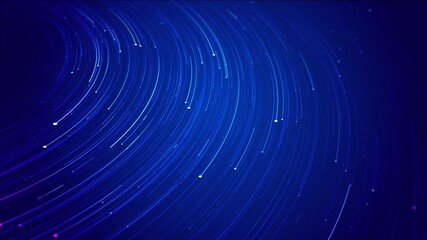 Wall Mural - swirl of glowing blue light flares dynamic circular motion effect, energy space. for visualizing flo
