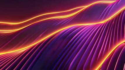 Wall Mural - An abstract design featuring red and purple curves with light effects creating a modern, futuristic and technology-themed graphic.