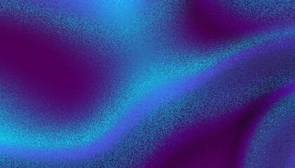 Wall Mural - Vibrant grainy gradient background with blue and purple colours. Noise blur background. Deep blue.