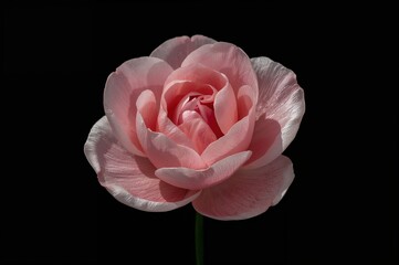 Wall Mural - Single flower against a dark backdrop