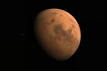 Wall Mural - the red planet's place in the solar hierarchy as the fourth celestial body. a terrestrial world mark