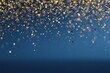 © Marina Demidiuk - Blue sparkle glitter blurred background with Golden Confetti Dust. Glittering sequins wall. Creative bright vibrant color backdrop. Shiny lights wallpaper for ads, gifts wrap, web design. Blank Banner