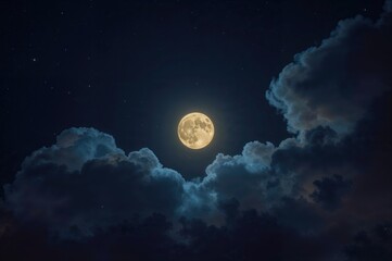 stunning and captivating full moon at night, perfect for a background