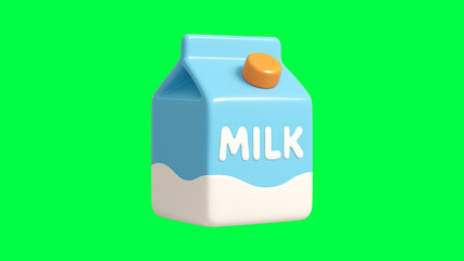 Wall Mural - cartoon milk carton design, cute design