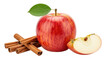 © Jonas - Isolated Red Apple with Cinnamon Sticks and Apple Slice