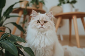 Wall Mural - adorable feline companion