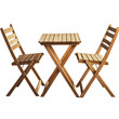 © Amzad - Outdoor Garden Furniture Set with Foldable Wooden Chairs and Table