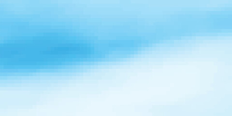 Wall Mural - Abstract pixelated background gradation of blue and white colors creates a modern digital design suitable for multiple uses