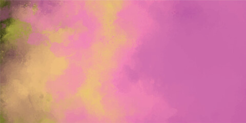 Wall Mural - Abstract watercolor background with a palette of pinks yellows and green hues suitable for various design projects and creative applications.