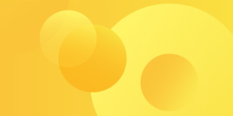 Wall Mural - Fluid yellow gradient shapes composition. for presentation design simple element