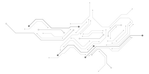 Wall Mural - vector futuristic circuit board , electronic motherboard , communication and engineering concept ,