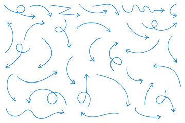 Wall Mural - Hand Drawn Doodle Arrows for UX Flow and Presentation