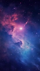 Wall Mural - a mesmerizing cosmic scene with vibrant nebulae and stars, captured from a wide-angle perspective, p