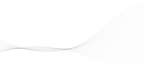 Wall Mural - abstract black wave banner template. wavy line with flowing curves. seamless pattern of continuous w
