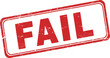 © rsvect02 - A red fail stamp on a transparent background with a distressed texture