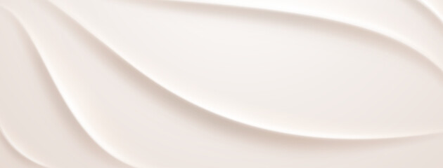 Wall Mural - Smooth, flowing white shapes on a light background, creating a calming abstract effect.
