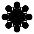 © Md - Abstract Symbol of a Team or Community Meeting Around a Central Point