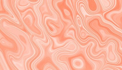 Abstract Peach Swirl Pattern Background with Organic Fluid Motion.