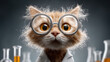 © Дмитрий Сирота - Confident lab kitten with round safety goggles