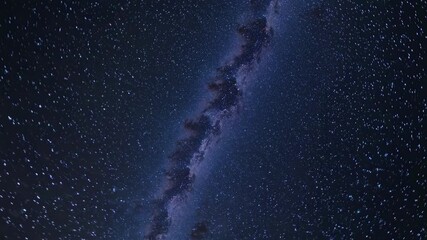 Wall Mural - stunning wide-angle video capture of the milky way, showcasing a star-filled night sky with a dynami