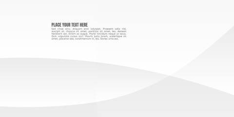 Wall Mural - elegant, minimalist abstract background with soft grey and white gradients and flowing lines, provid