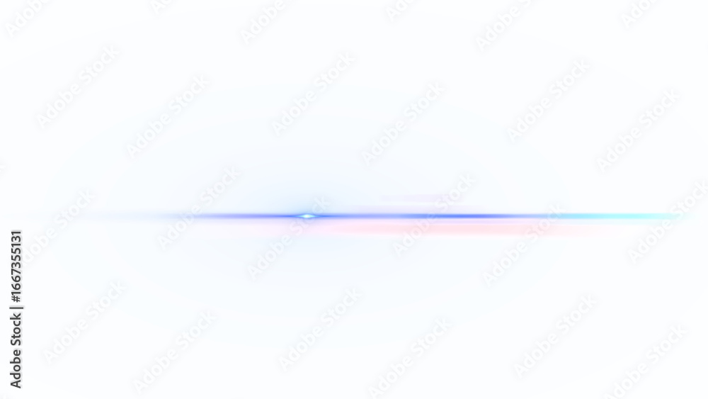 Blue optical lens flares light moving from left to right. Optical lens ...