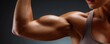 © PBMasterDesign - Closeup of arm with visible goosebumps concept. Close-up of a strong arm with well-defined muscles and focus.