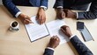 © cychAiStudio   - Collaborative Document Review: Business Professionals Ensuring Accuracy Together