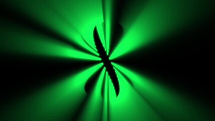 Wall Mural - abstract colorful glowing starburst with light rays on a dark background