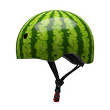 Whimsical watermelon-themed bicycle helmet for fun, safety, and summer adventures on wheels