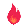 © Rasidah Rasidah - Vibrant flame illustration symbolizing warmth and energy against a clean white background