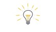 © Babil - Simple line drawing of a lightbulb with radiating light beams, symbolizing an idea or inspiration