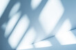 © Photo Sesaon - Wall interior background, studio and backdrops show products. with soft light shadow from window color blue and white. background for text insertion and presentation of product