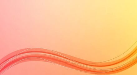 Abstract Gradient Background with Wavy Lines.