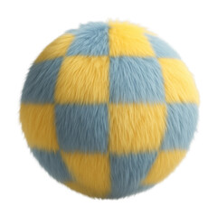 Wall Mural - png furry checkered sphere design.
