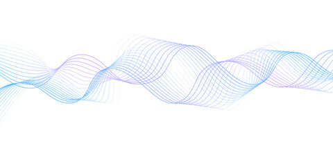 Wall Mural - blue wave curve lines banner background design. Digital frequency track equalizer. Stylized line art background. modern soft luxury texture with smooth and clean vector subtle background illustration