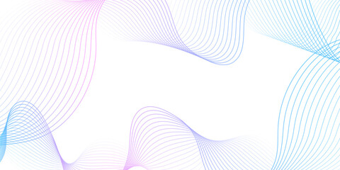 Wall Mural - blue purple wave curve lines banner background .Digital frequency track equalizer. Stylized line art background. modern soft luxury texture with smooth and clean vector subtle background illustration