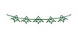 © Olga - Green star garland divider vector