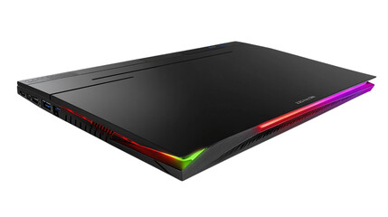 Sleek all-in-one desktop computer isolated on transparent background 