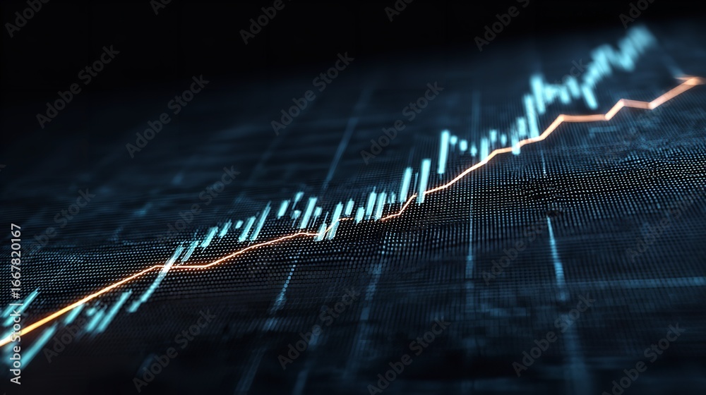 Rising Stock Market Graph, Financial Growth, Investment Chart stock ...