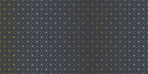 Wall Mural - abstract seamless pattern with a geometric background of polygonal golden lines. stylish vector text
