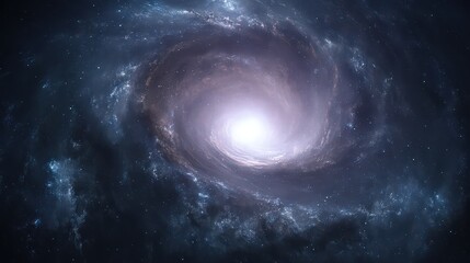 Wall Mural - Spiral Galaxy In Deep Space