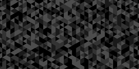 Wall Mural - geometric black and gray cube square low polygon texture wallpaper. abstract surface creative diamon