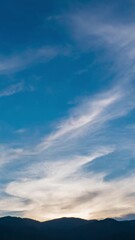 Wall Mural - Twilight and dawn sky with cumulus cloud time lapse in an evening.
