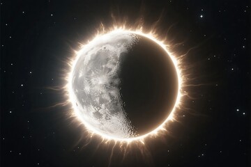 Wall Mural - sun and moon