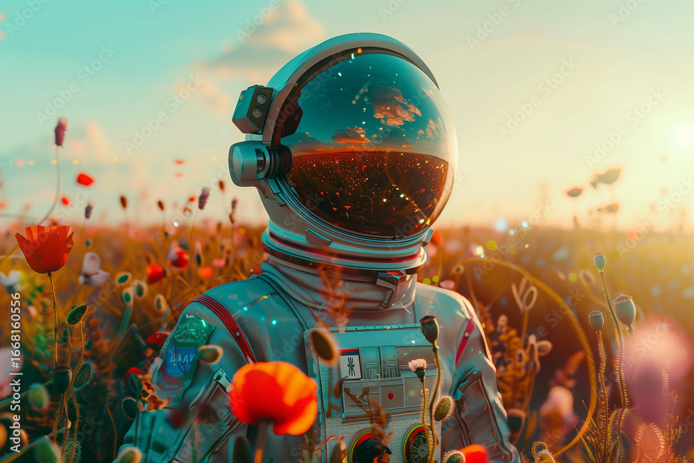 cool robot astronaut wallpaper