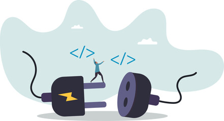API, application programming interface to connect between software or application, coding to exchange information for website or software development,about a man and his life.