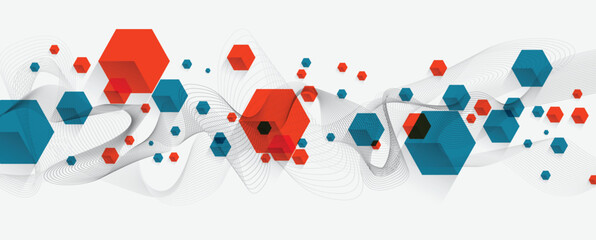 Wall Mural - abstract modern circuit technology and science concept background
