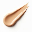 © Viktor - Light beige foundation smear. Creamy liquid makeup cosmetic for smooth, even skin tone. Hydrating, lightweight formula provides natural coverage. Blurring pores, creating radiant, dewy glow.