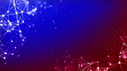 Abstract network graphic with gradient colors